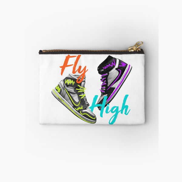 Item preview, Fly High – Retro High-Top Sneaker Neon Art designed and sold by sherifshaaban.