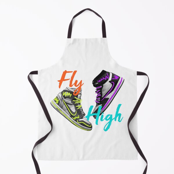 Item preview, Fly High – Retro High-Top Sneaker Neon Art designed and sold by sherifshaaban.