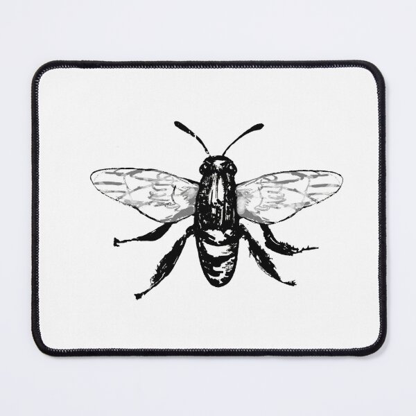 Item preview, Filigree ink drawing graphic insect black and white designed and sold by Ute-Schweizer.