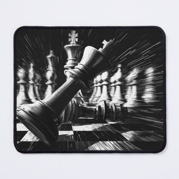 Artikelvorschau, Dramatische Schachschlacht – Künstlerisches Schach-T-Shirt-Design entworfen und verkauft von Cativerse .