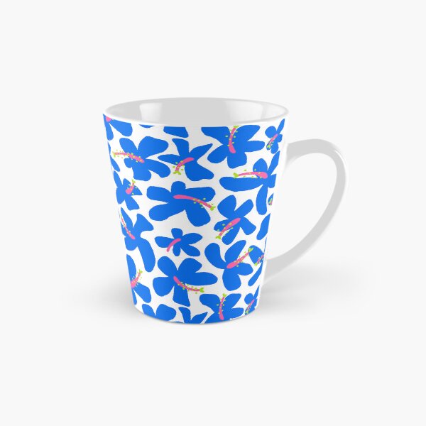 Item preview, Funky Blue Hibiscus Flowers Pattern designed and sold by Farissa Designs.