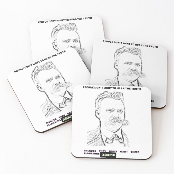 Item preview, Nietzsche Quote T-Shirt – "People Don’t Want to Hear the Truth" Philosophy Shirt, Deep Thinker Gift designed and sold by PhiloStore1.