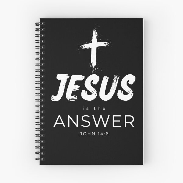 Item preview, Jesus Is the Answer Bold Brush Design — John 14:6 Christian Faith Statement Art designed and sold by Yuli Club.