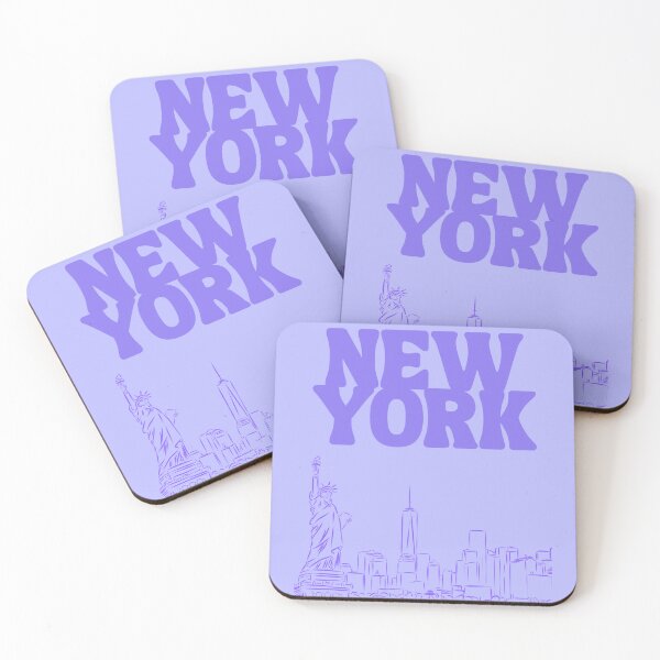 Item preview, New York City Purple Wall Art, Urban Home Decor, Gift for NYC Lovers, Retro Art Print, College Dorm Decor, NYC Poster designed and sold by amburnes99.