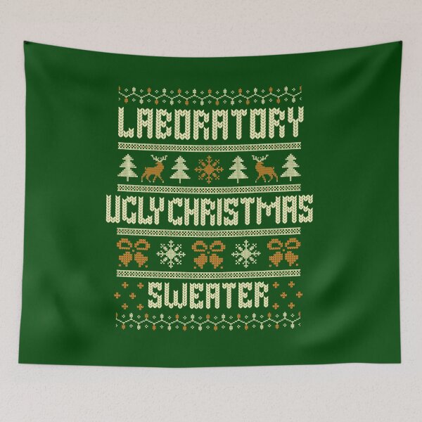 Item preview, Laboratory Ugly Christmas Sweater | Laboratory Christmas | Science Ugly Christmas Sweater | DNA Christmas | PCR Christmas | Christmas In The Lab designed and sold by jadedscientist.