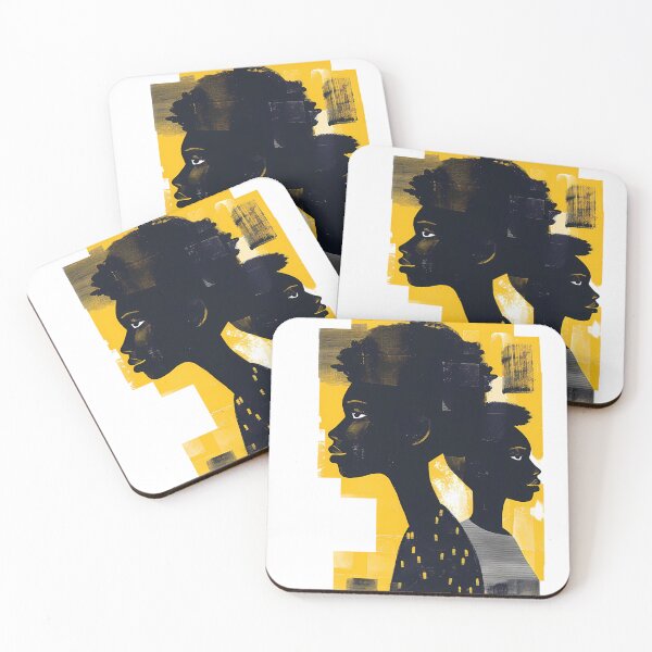 Item preview, Abstract Black Portrait Art – Modern Minimalist Design designed and sold by DesignArtist.ia.