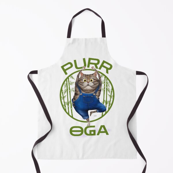 Item preview, Silly Purr-oga Cat – Funny Yoga Pose Illustration designed and sold by SOFAGIRL COLLECTIONS.