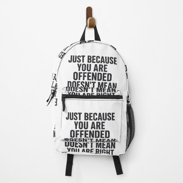 Item preview, Just Because You’re Offended Doesn’t Mean You’re Right – Bold Typography Quote designed and sold by MotivAura.