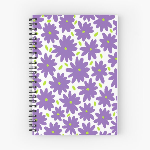 Artikelvorschau, Lila Ditsy Hand gezeichnete Blumen Muster entworfen und verkauft von Farissa Designs.
