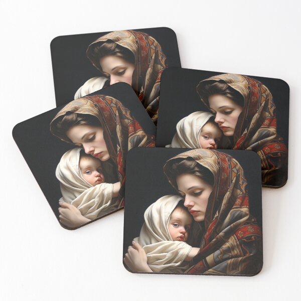 Item preview, Classical Realism Motherhood Artwork with Loving Tranquility designed and sold by semenol.