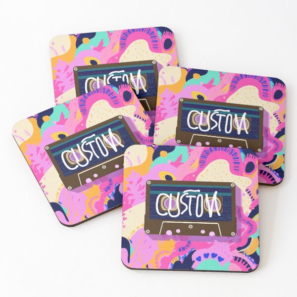 Item preview, Custom Cassettes™ Cassette Tape Retro Abstract Art T-shirt Design designed and sold by WHITE FLAME PRINTS.