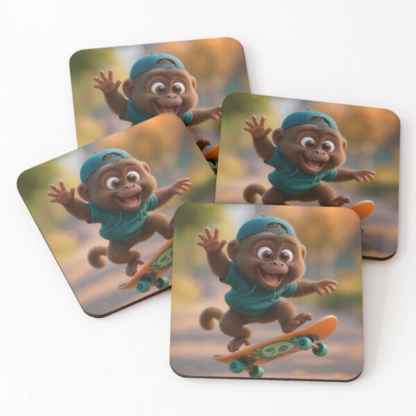 Item preview, Skater Woolly Monkey designed and sold by Sillytoe.