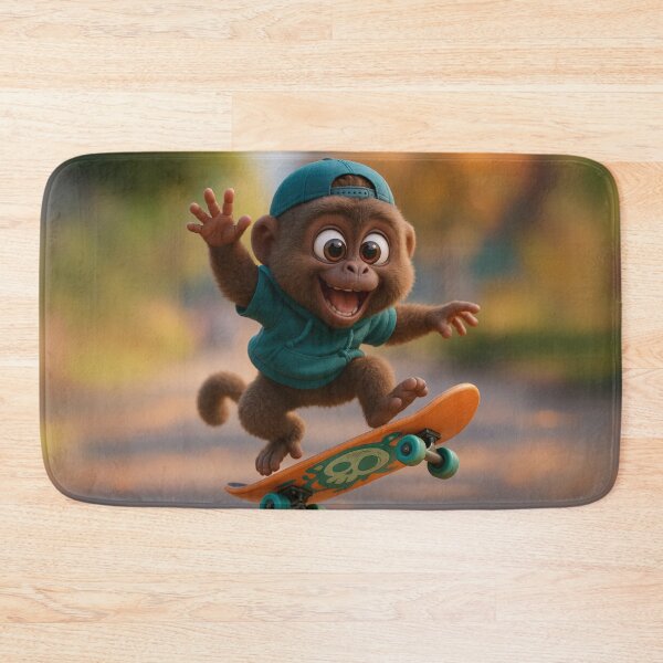 Item preview, Skater Woolly Monkey designed and sold by Sillytoe.