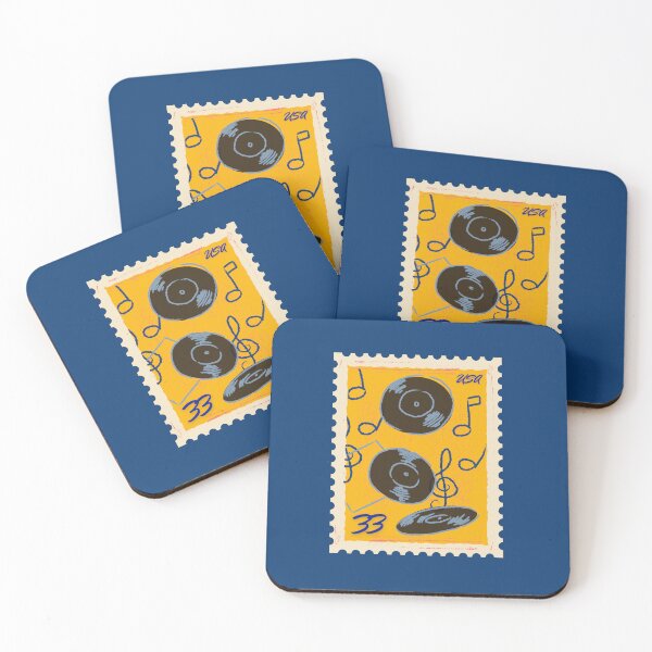 Item preview, Spin those 33s - postage stamp designed and sold by expressivelyEZ.