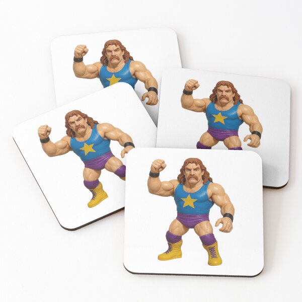 Item preview, Retro Muscle Wrestler Figurine With Star Emblem designed and sold by kylmllr101684.