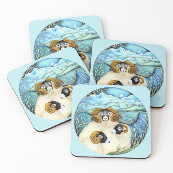 Item preview, Three Swaledale Sheep  designed and sold by Christina Plumb.