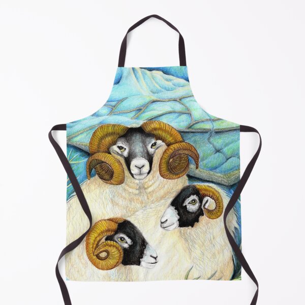 Item preview, Three Swaledale Sheep  designed and sold by Christina Plumb.
