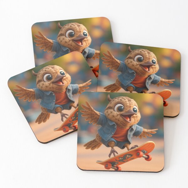 Item preview, Skater Wryneck Bird designed and sold by Sillytoe.