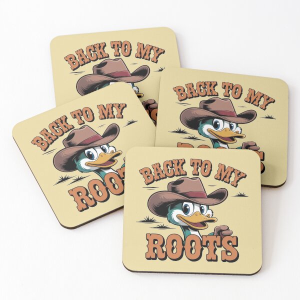 Item preview, I'm going back to the roots, duck in a hat, designed and sold by DZIERANA.