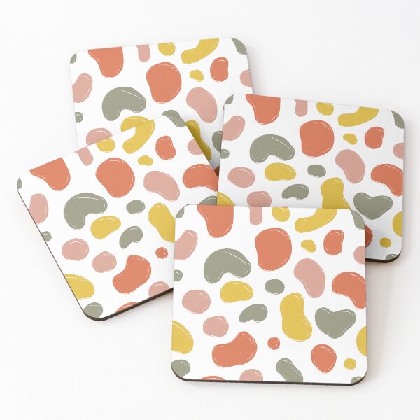 Item preview, Boho Abstract Organic Shapes Pattern designed and sold by Farissa Designs.