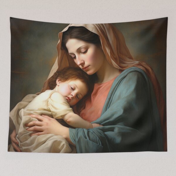 Item preview, Intimate Painting of Motherhood with Gentle Warm Glow designed and sold by semenol.