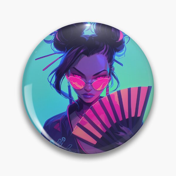 Item preview, Futuristic Neon Geisha Warrior designed and sold by Christian Weiss.