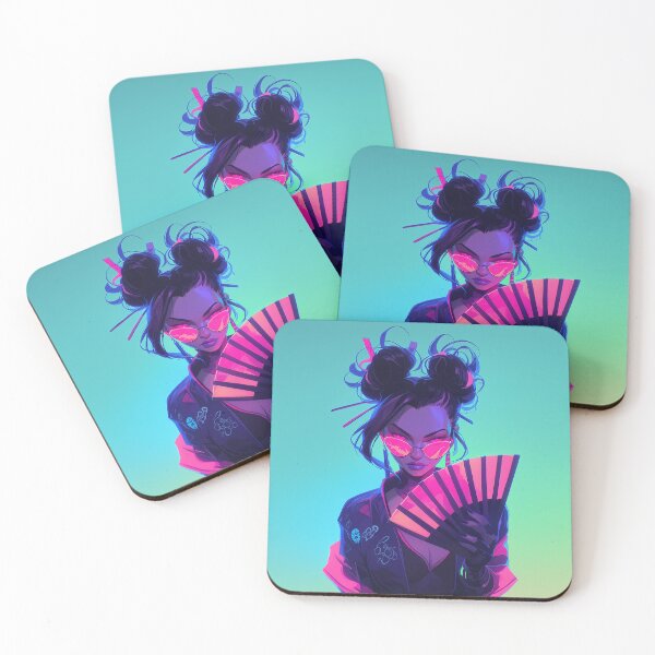 Item preview, Futuristic Neon Geisha Warrior designed and sold by Christian Weiss.
