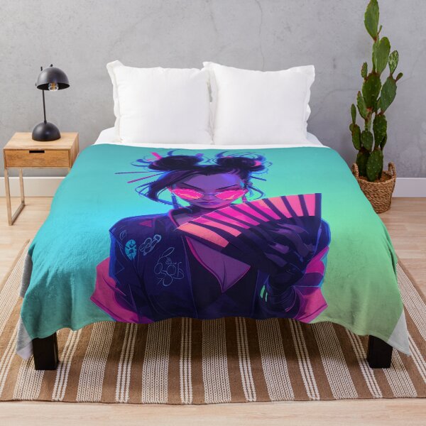 Item preview, Futuristic Neon Geisha Warrior designed and sold by Christian Weiss.