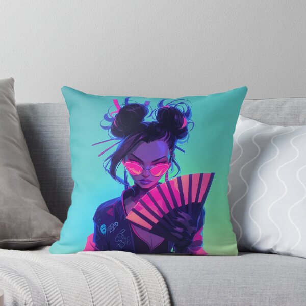 Item preview, Futuristic Neon Geisha Warrior designed and sold by Christian Weiss.