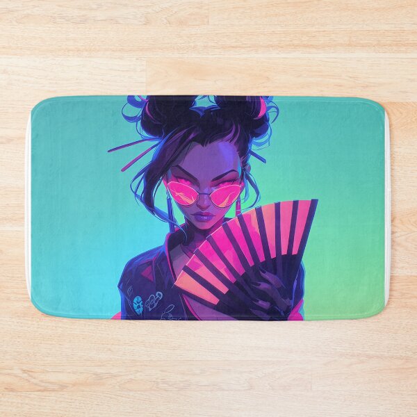 Item preview, Futuristic Neon Geisha Warrior designed and sold by Christian Weiss.