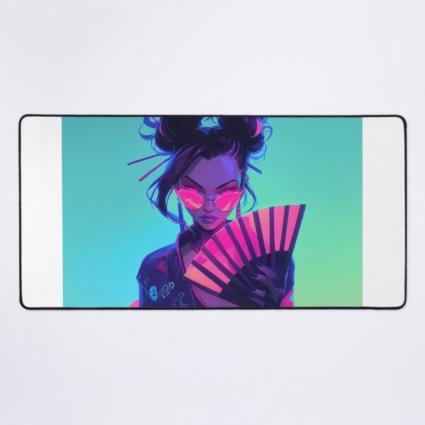 Item preview, Futuristic Neon Geisha Warrior designed and sold by Christian Weiss.