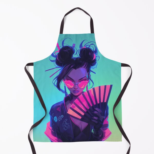 Item preview, Futuristic Neon Geisha Warrior designed and sold by Christian Weiss.