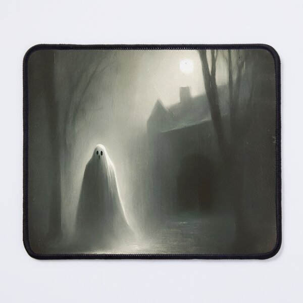 Item preview, Vintage Halloween Haunted Ghost Painting design designed and sold by SideKickCreates.