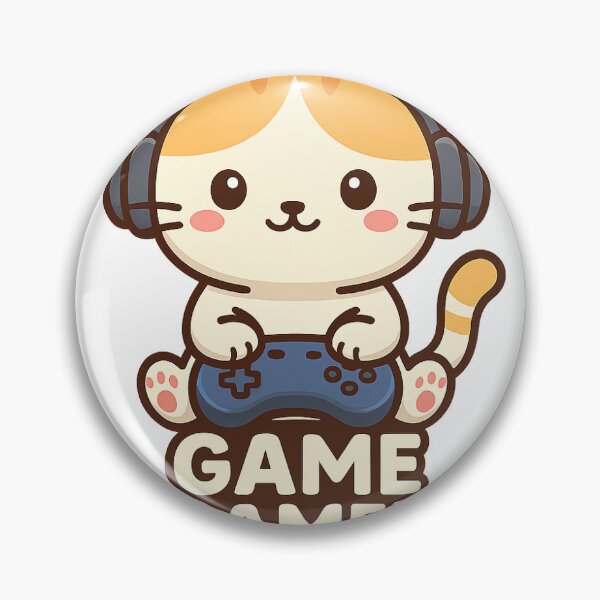 Item preview, Gato gamer: un lindo gato gamer con auriculares designed and sold by LevelUpLab.