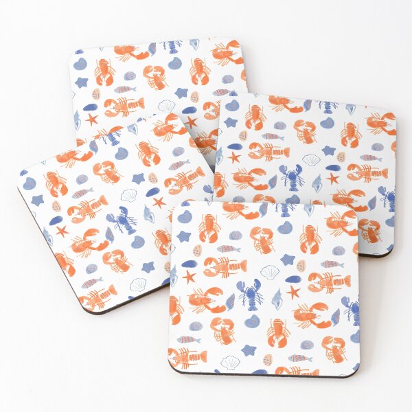 Item preview, Playful Lobster and Ocean Life Pattern – Colorful Marine Design designed and sold by darkskinbender.