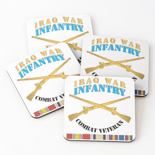Item preview, Army - Infantry - Iraq War - Combat Vet w IRAQ SVC X 300 designed and sold by Military Insignia Products.