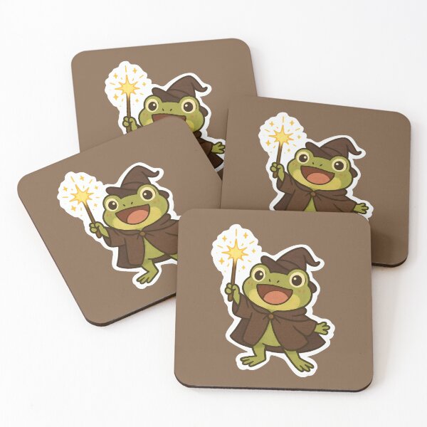 Item preview, Happy Frog Wizard Casting Magic designed and sold by WitchPrint.