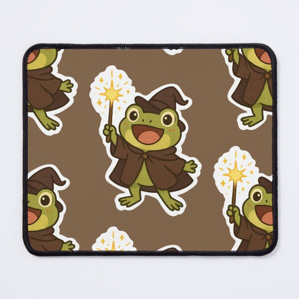 Item preview, Happy Frog Wizard Casting Magic designed and sold by WitchPrint.