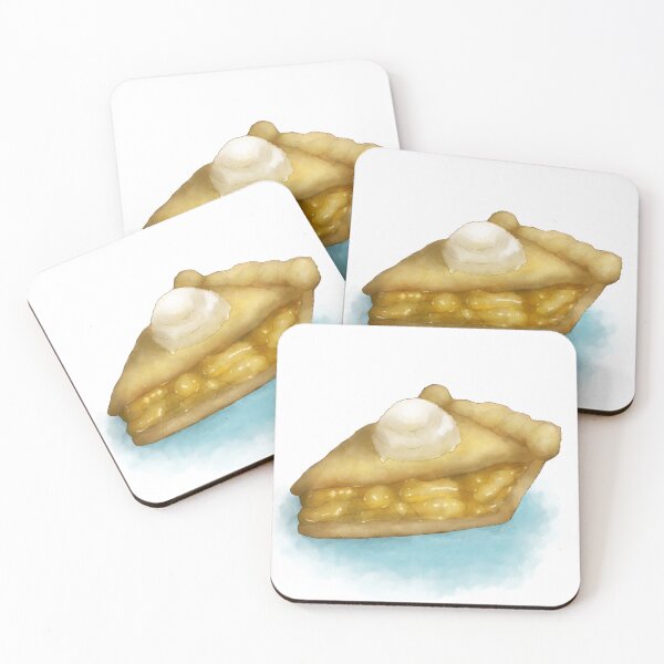 Item preview, Watercolor Apple pie slice  designed and sold by mellowmornings.