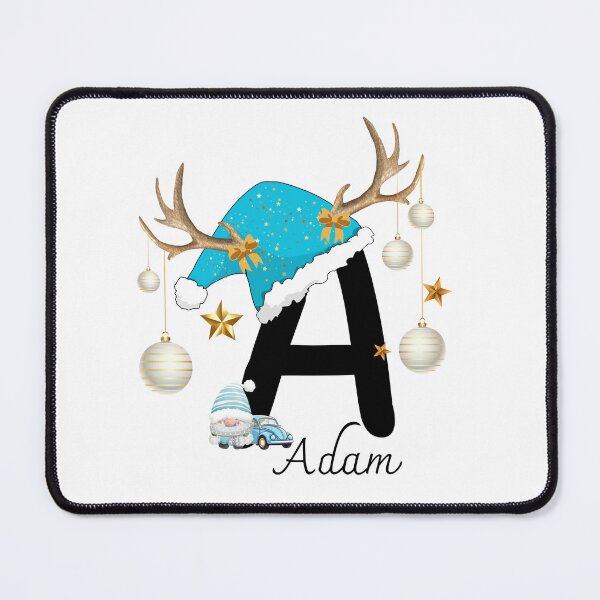 Item preview, Christmas Letter A with Name Adam designed and sold by NaroniDesign.