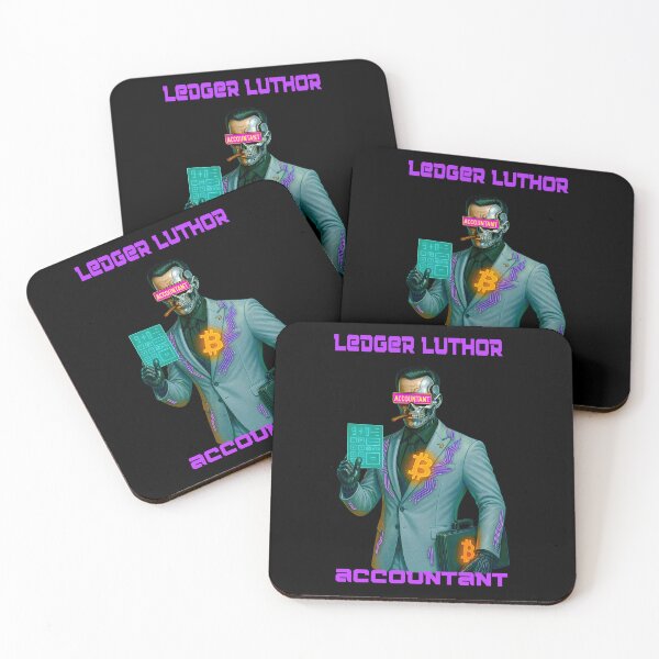 Item preview, "Ledger Luthor – The Cyber Accountant" designed and sold by BitCrop.