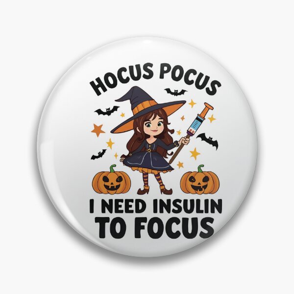 Item preview, Hocus Pocus I Need Insulin To Focus | Funny Halloween Diabetes Humor designed and sold by Lunaria Arts.