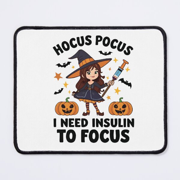 Item preview, Hocus Pocus I Need Insulin To Focus | Funny Halloween Diabetes Humor designed and sold by Lunaria Arts.