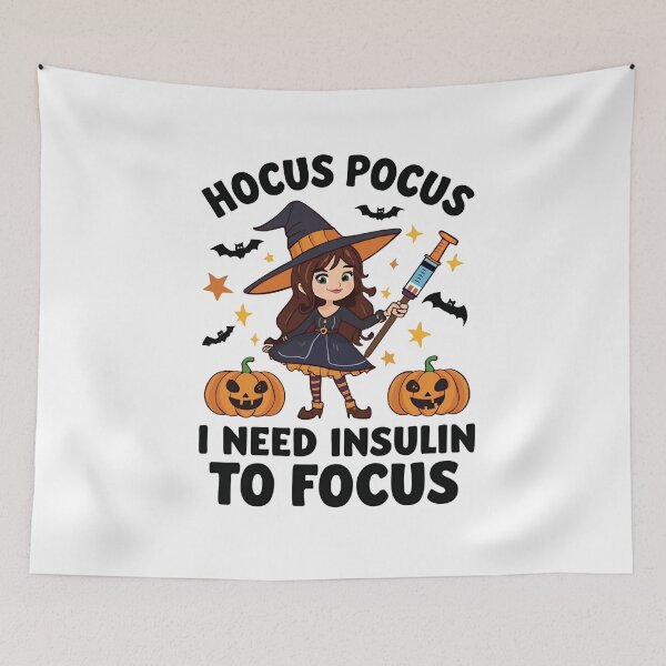 Item preview, Hocus Pocus I Need Insulin To Focus | Funny Halloween Diabetes Humor designed and sold by Lunaria Arts.
