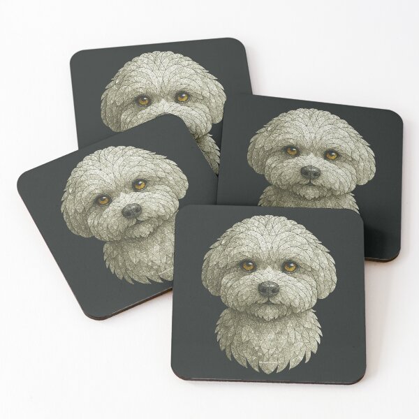 Item preview, Gemstone Mosaic Maltese Portrait designed and sold by DigitalGemArt.