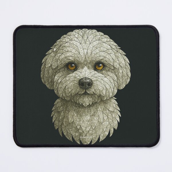 Item preview, Gemstone Mosaic Maltese Portrait designed and sold by DigitalGemArt.