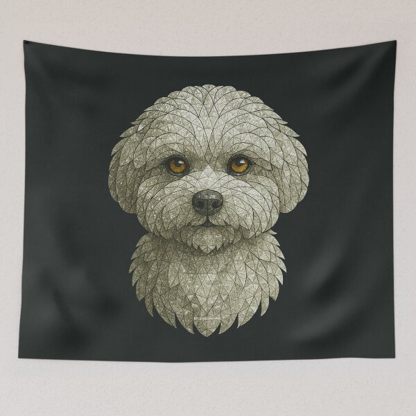 Item preview, Gemstone Mosaic Maltese Portrait designed and sold by DigitalGemArt.