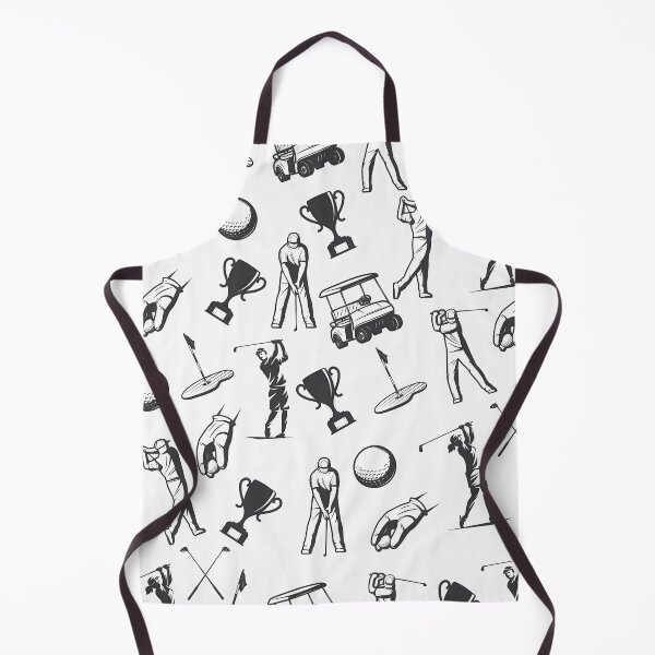 Item preview, Monochrome Golf Pattern – Players, Clubs, and Accessories designed and sold by darkskinbender.