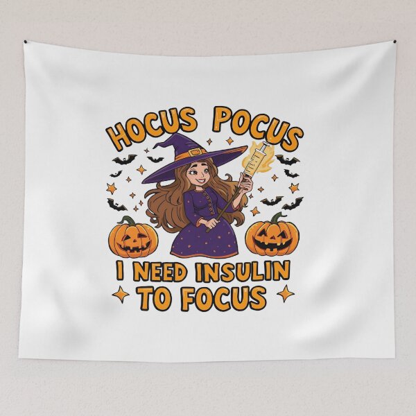 Item preview, Witch With Insulin Syringe | Hocus Pocus Diabetes Halloween Design designed and sold by Lunaria Arts.