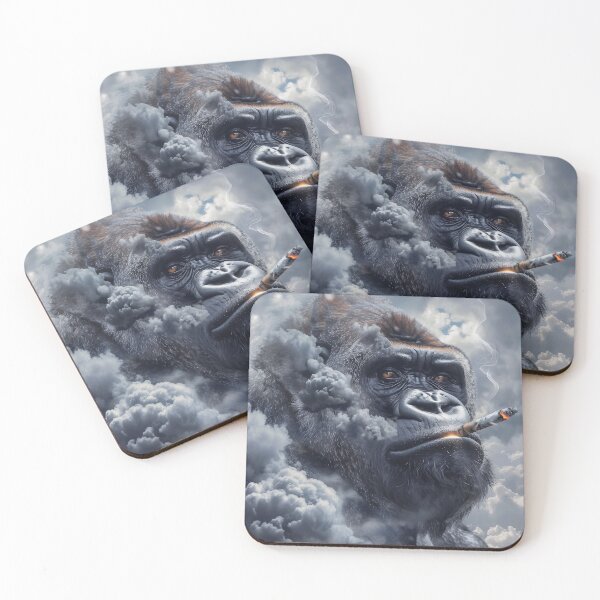 Item preview, Smoking Gorilla – Chill Beast Vibes designed and sold by Kat's Design Hub.